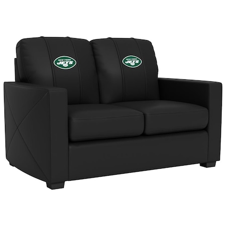 Dreamseat Silver Loveseat with New York Jets Primary Logo XZ7759003LSCDBK-PSNFL21015